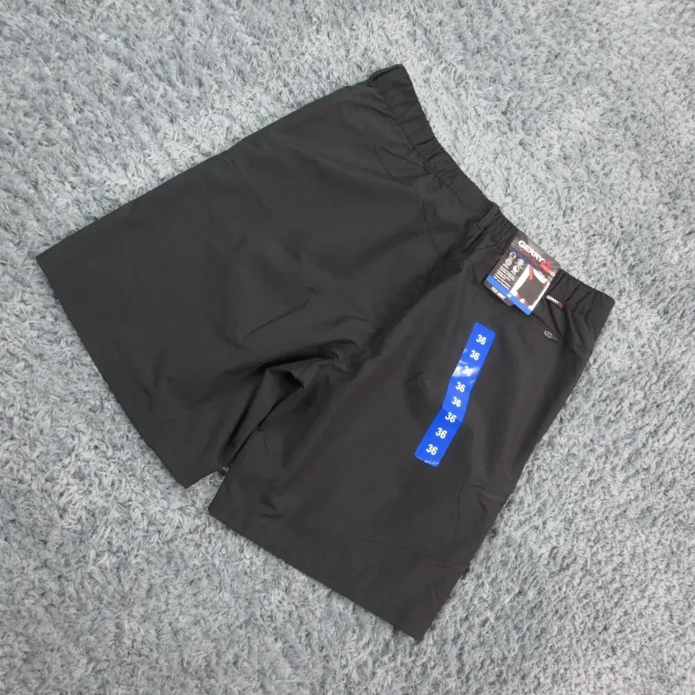 Gerry Tech Short Mens 36 Black Stretch Comfort Waistband UPF 30 Hiking 36x8* NWT